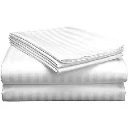 Stripe Premium Flat Sheet Queen 90x110