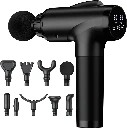 Massage Gun, Deep Tissue Back Massage for Athletes for Pain Relief, Percussion Massager with 10 Massages Heads & Silent Brushless Motor, Fathers...