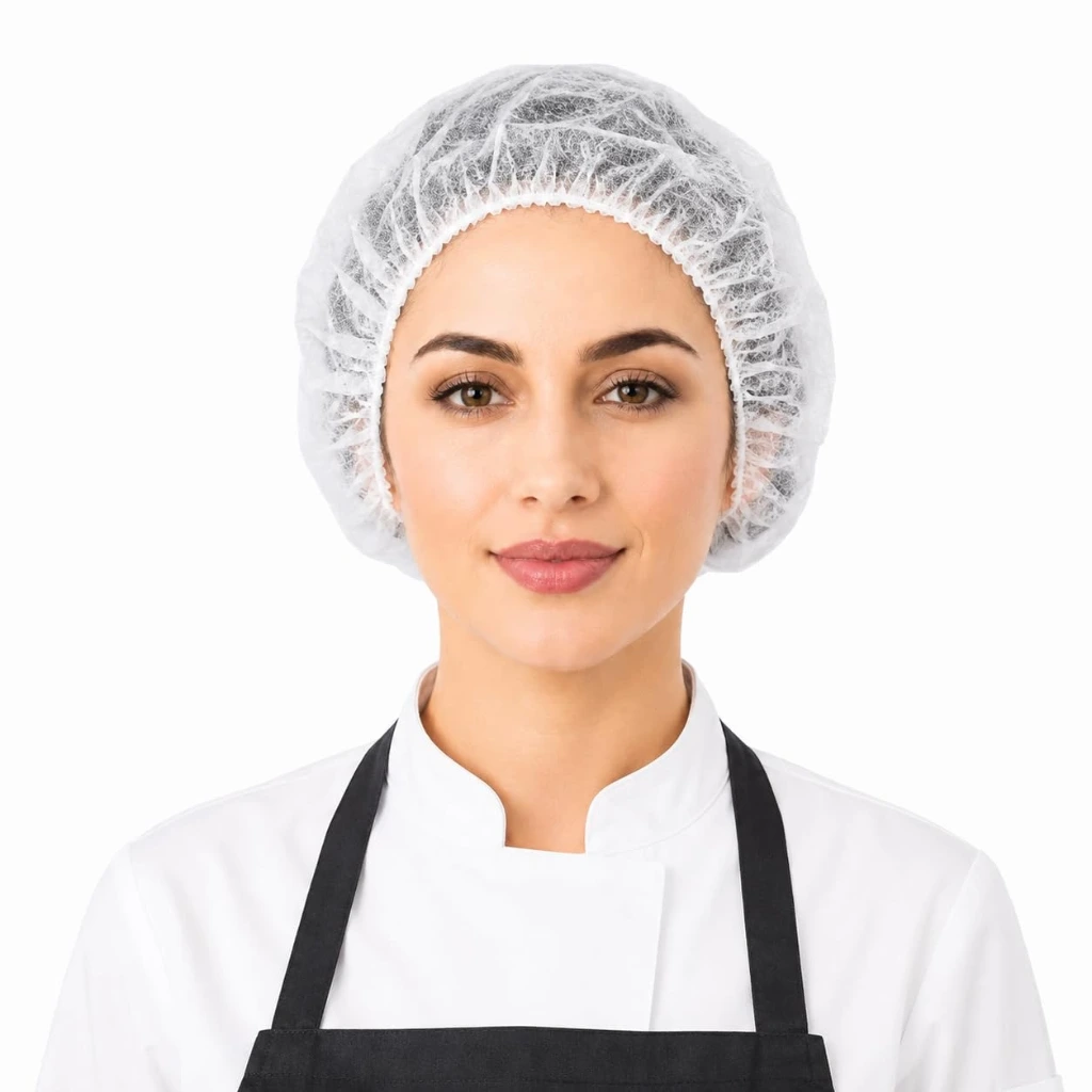 Disposable Bouffant Caps,  Hair Net, Elastic Dust Cap for Food Service, Cooking, Salon,Spa,Spray tans, Restaurant,Industry,Garden,Kitchen Head Cover(100 pks)