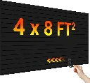Slat Wall Paneling, 4ft x 8ft PVC Slatwall Garage Wall Organizer | Upgraded & Thickened for Long-Lasting Durability, Compatible with Slatwall